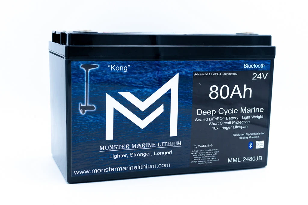 24V 80Ah Lithium Marine Trolling Motor Battery "Kong" - Bluetooth - Image 4