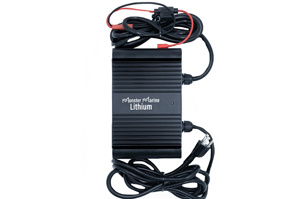 BLACK WIDOW 24V 10A Waterproof Lithium Battery Charger