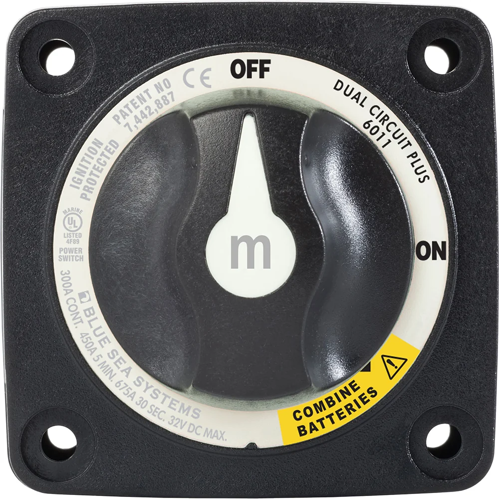 Blue Sea 6011200 m-Series Battery Switch Dual Circuit Plus - Black [6011200] - Image 4