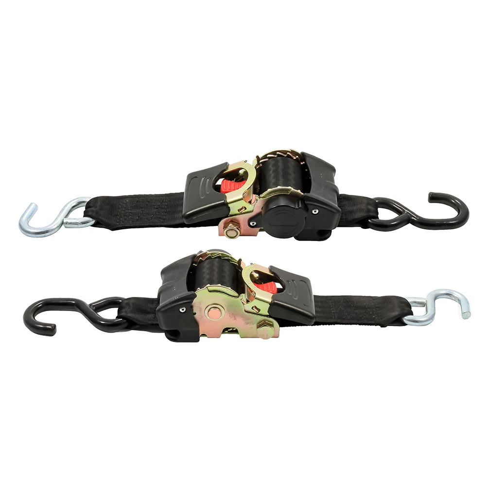Camco Retractable Tie Down Straps - 2" Width 6 Dual Hooks [50031] - Image 2
