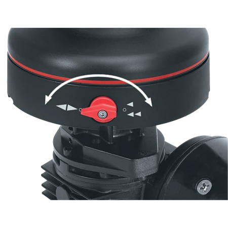 Harken #60 Electric Self-Tailing Rewind Radial Winch - Reverse Speed - Chrome with White Trim - Image 4