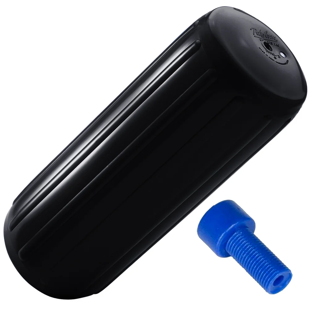 Polyform HTM-4 Fender 13.5" x 34.8" - Black w/Adapter [HTM-4 BLACK W/AIR ADAPTER]