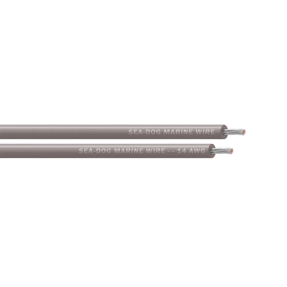Sea-Dog 14 AWG Grey Primary Wire - 25' [8014110]