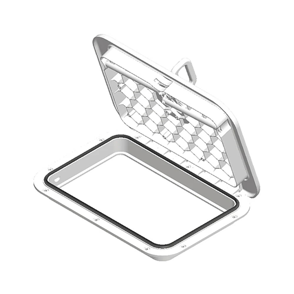 Sea-Dog Triple Lock Rectangular Marine Hatch - 10" x 14" - White [336520-3] - Image 2