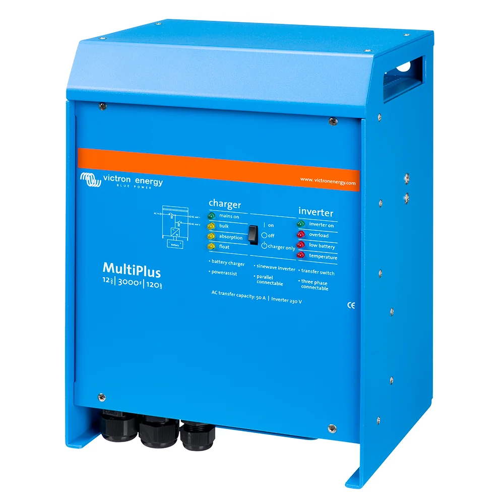 Victron MultiPlus Inverter/Charger 12VDC - 3000VA - 120VAC w/ 120AMP Battery Charger - 50AMP Transfer Switch (UL LISTED) [PMP122301102] - Image 3